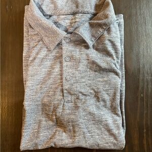 J. Crew Performance Heathered Charcoal Polo - Men's
